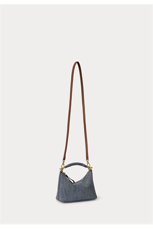 Blke Mini Sh-Shoulder Bag-Small-Wshd Denim/Ntrl Sm LAUREN RALPH LAUREN | Tracolla | 431P10532001